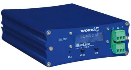BLR 2 MkII  Audio over IP Receiver with 2 GPIO ports