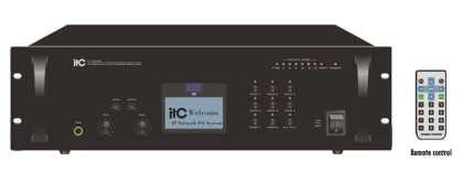 IP Network Audio Amplifier, 8 zone, 500 watt, rack mnt