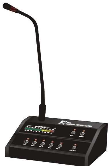 6 Zone Paging Microphone for Ti-3506s PA amplifiers