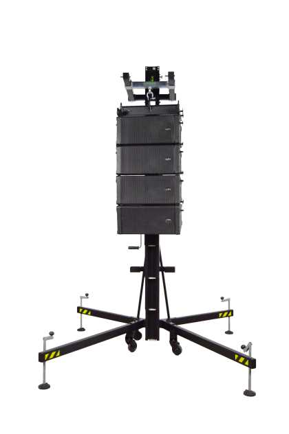 Aluminium frontal loading tower. Load from ground. Blk