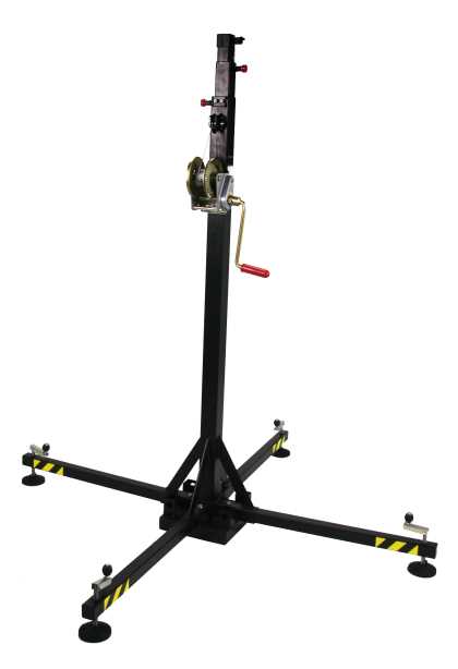 Telescopic tower with traditional leg system