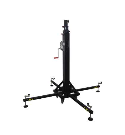 Telescopic tower with traditional leg system