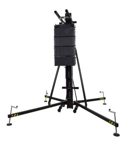 Aluminium front loading speaker tower -500kg