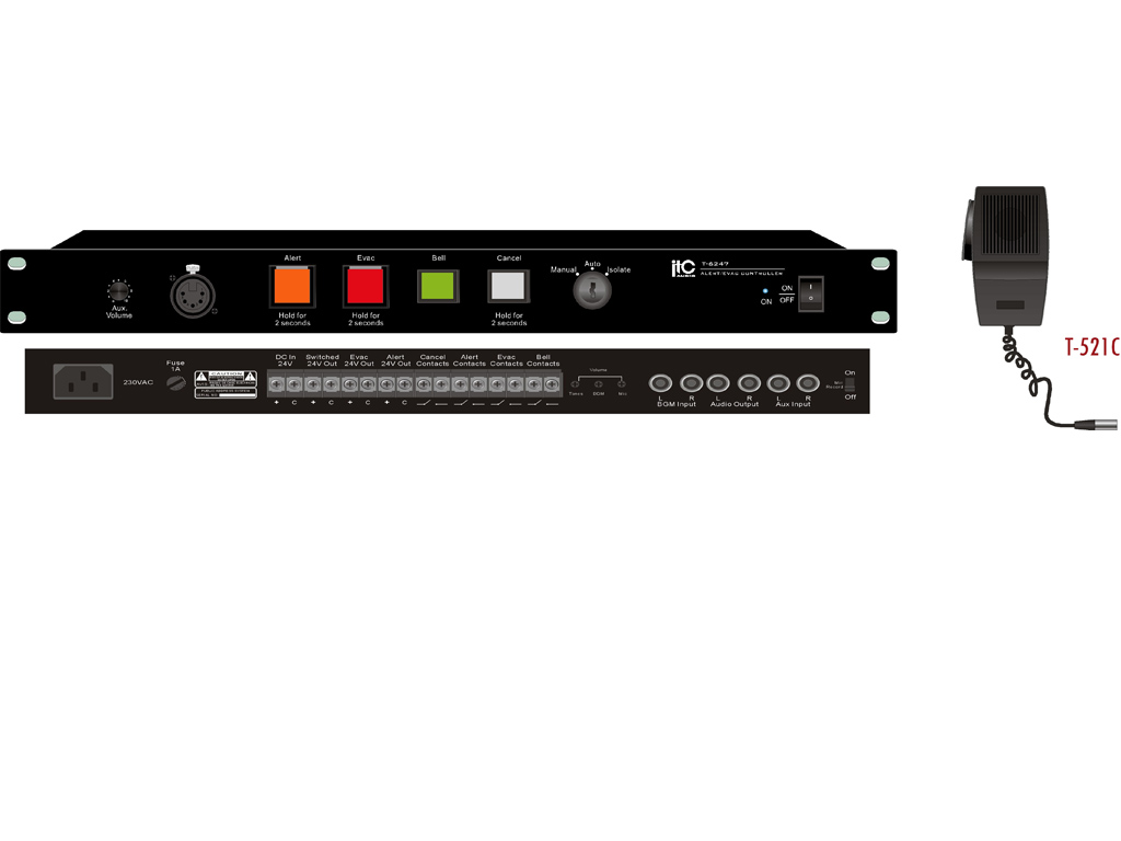 Evacuation Controller Emergency Alarm Panel Edwards Sound Lighting